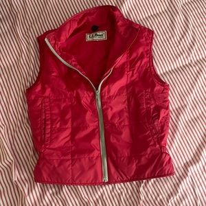 Pink L.L. Bean vest